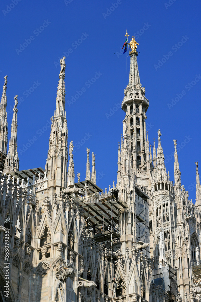 cathedral (duomo) in milan (italy)