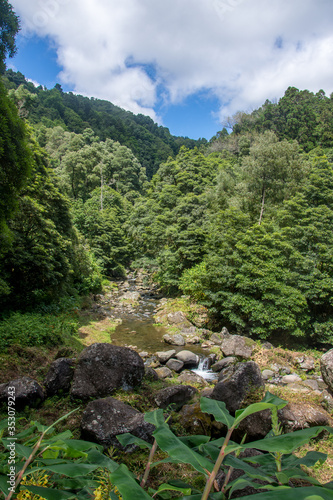 walk and discover the prego salto waterfall on the island of sao miguel, azores