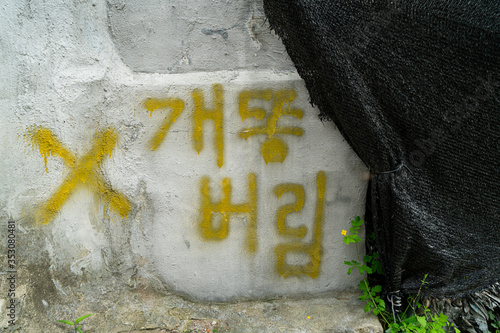 Canvas Print Seoul's last shanty town