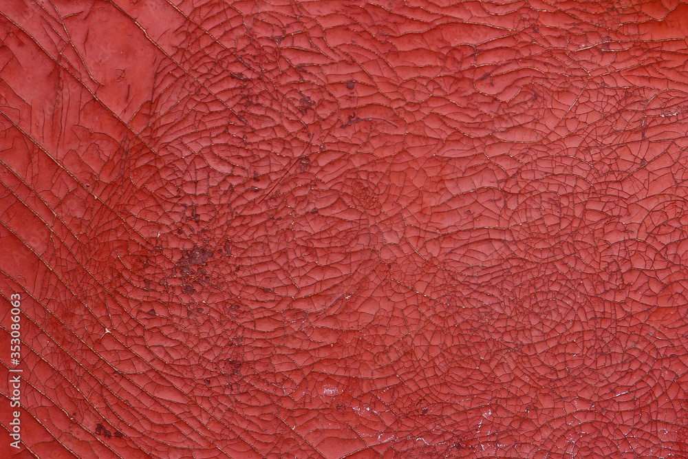 Fototapeta premium old background cracked red door