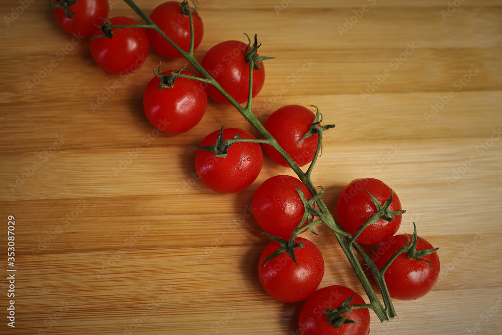 tomatoes on a wooden table tomatoes on a wooden table