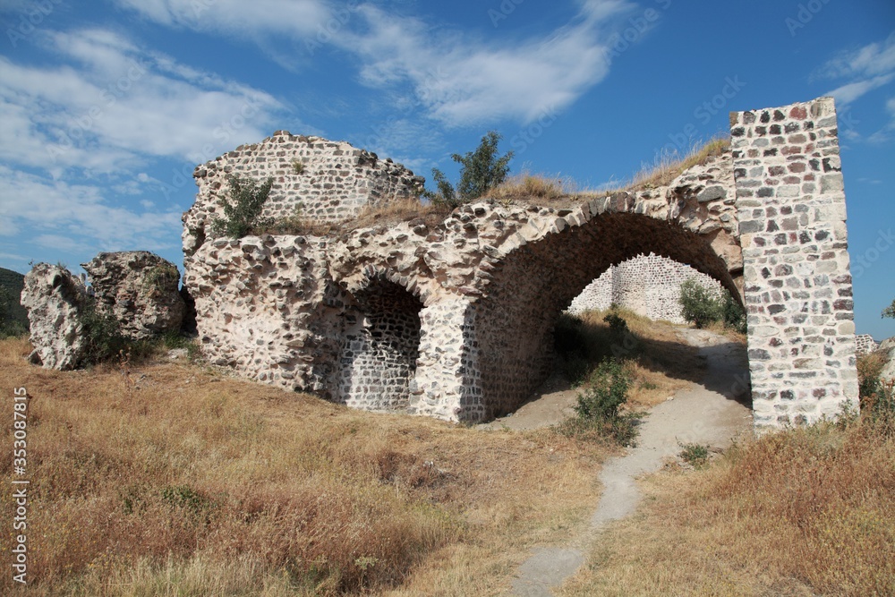 Niksar Castle, located in the city of Tokat, Turkey. Niksar Castle was first built during the Pontus Kingdom period. The castle was used in later periods. Niksar Castle, located in the city of Tokat, Turkey. Niksar Castle was first built during the Pontus Kingdom period. The castle was used in later periods.