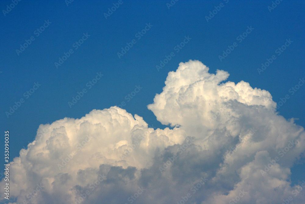 Cumulonimbus before the storm in a spring day