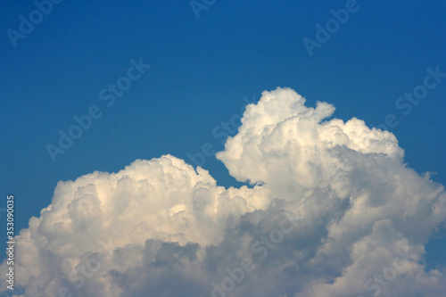 Cumulonimbus before the storm in a spring day