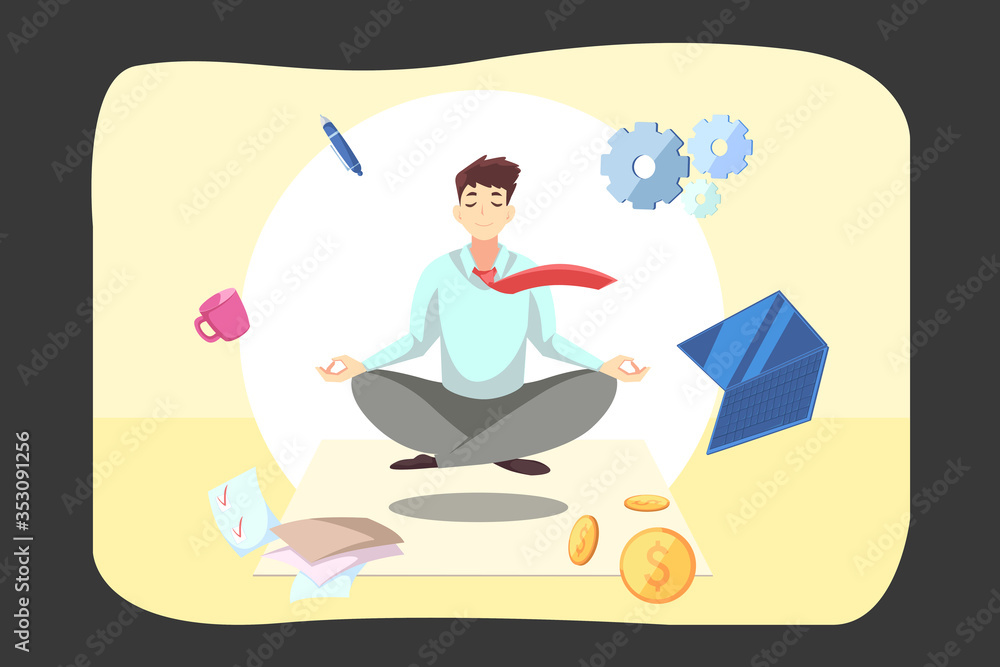 Business, relaxation, meditation, rest concept Business, relaxation, meditation, rest concept