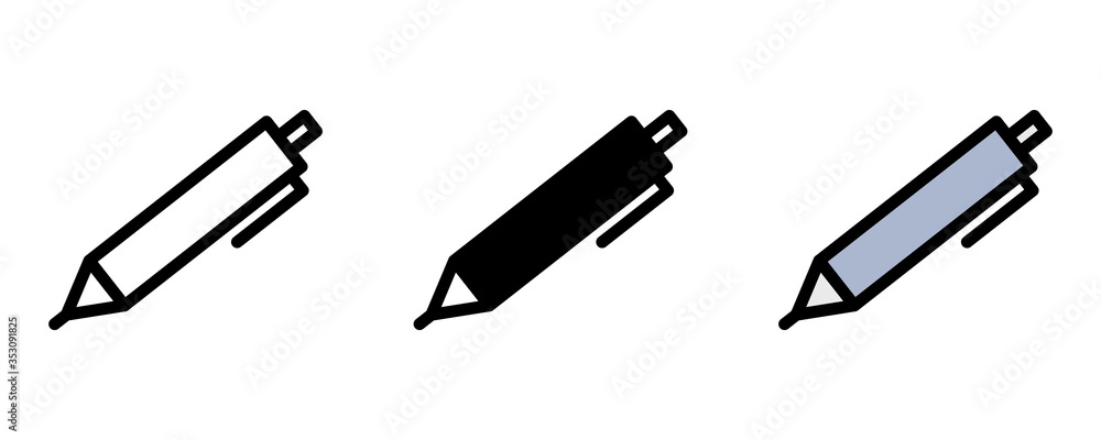シャーペンのアイコンのセット シャープペンシル イラスト Stock Illustration Adobe Stock シャーペンのアイコンのセット シャープペンシル イラスト Stock Illustration Adobe Stock