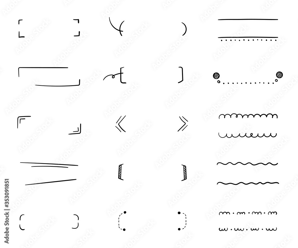 おしゃれな手書きの見出しやタイトルの装飾 素材 吹き出し Stock イラスト Adobe Stock おしゃれな手書きの見出しやタイトルの装飾 素材 吹き出し Stock イラスト Adobe Stock