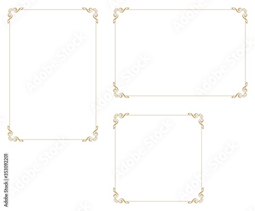 Music-themed decorative frame.Decorative frame.A frame that gave a change in size to the same design.Good frame for a4 size paper.Background for certificate.