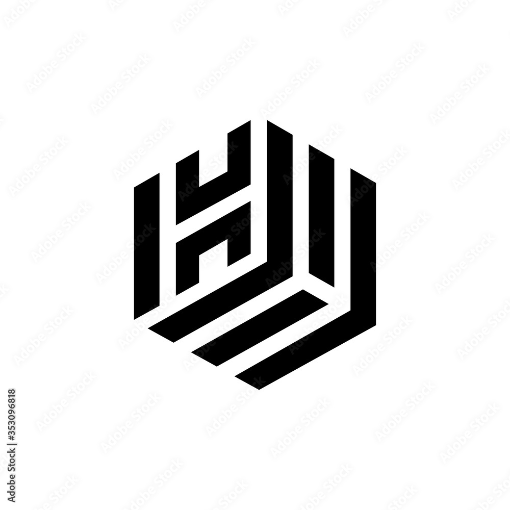 Letter HH Hexagon Logo Design Vector Letter HH Hexagon Logo Design Vector