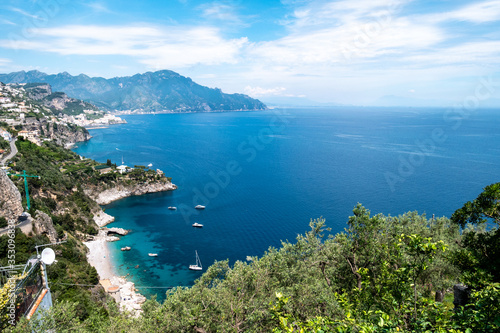 suggestive view of the Amalfi coast, Salerno, Campania, Italy