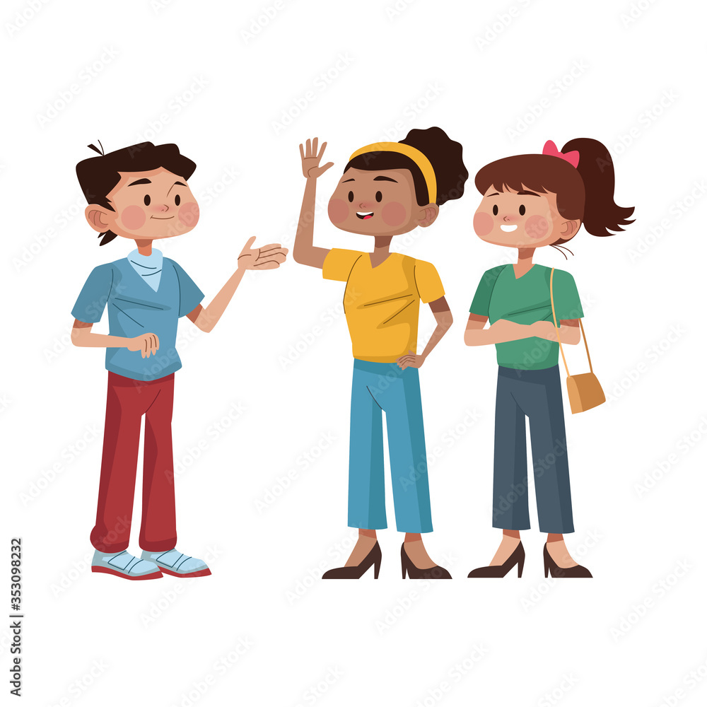 interracial people avatars characters icon interracial people avatars characters icon