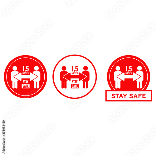 Stay Safe COVId-19 Corona Icon 