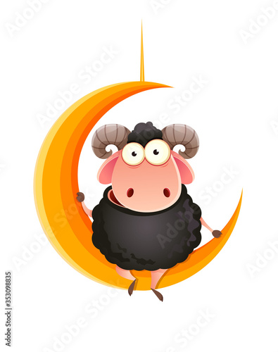 Eid al-Adha Mubarak. Traditional Muslim holiday