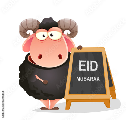 Eid al-Adha Mubarak. Traditional Muslim holiday