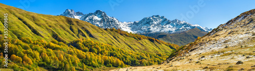 autumn mountain landscape panorama