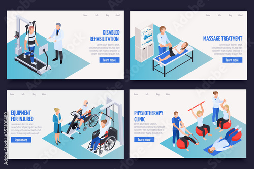 Physiotherapy Rehabilitation Isometric Concept 