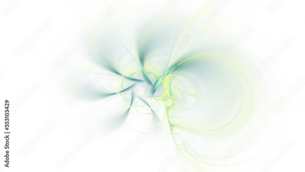 Abstract colorful golden and green glowing shapes. Fantasy light background. Digital fractal art. 3d rendering. Abstract colorful golden and green glowing shapes. Fantasy light background. Digital fractal art. 3d rendering.