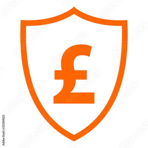 Britisches Pfund und Schild