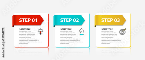 Infographic design template. Creative concept with 3 steps