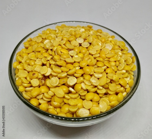 Canvas Print Yellow Split Mung Dal Stock Photos