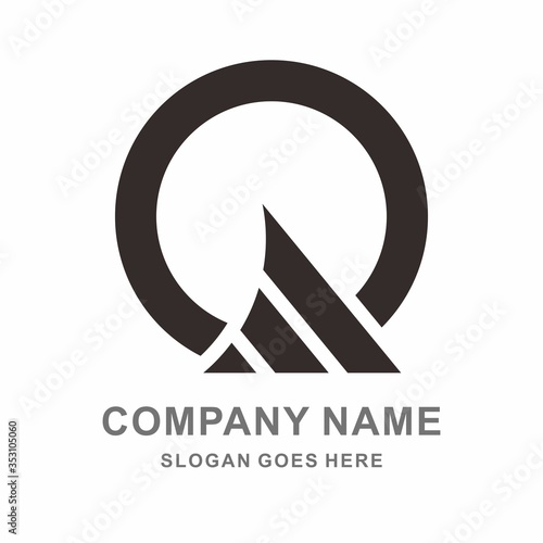 Monogram Letter Q Business Company Vector Logo Design