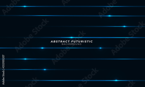 Abstract blue laser beams. Isolated on transparent black background. Abstract futuristic art wallpaper. Vector illustration.