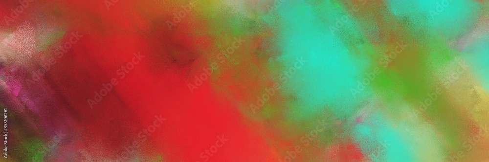 Obraz premium abstract colorful diagonal background with lines and sienna, dark sea green and light sea green colors. can be used as texture, background or banner