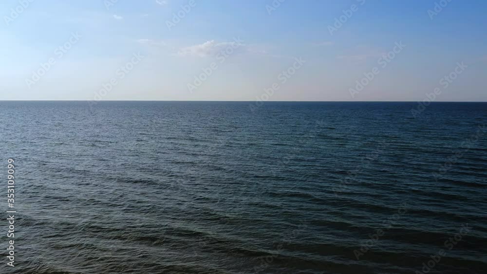 Aerial view of the calm sea Aerial view of the calm sea