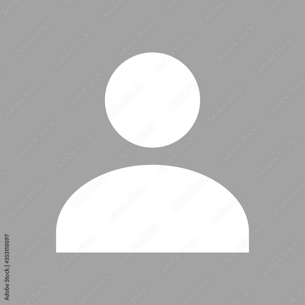 Default Avatar Profile Flat Icon. Social Media User Vector ...