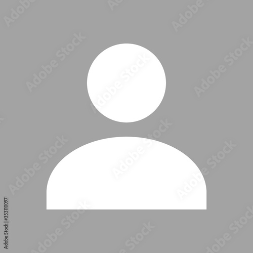 Default Avatar Profile Flat Icon. Social Media User Vector. Portrait of Unknown A Human Image