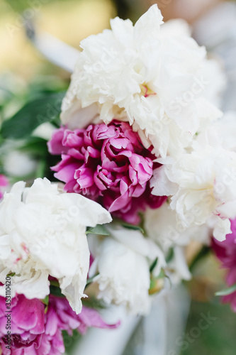 Bouquet of peonies. Bouquet of beautiful flowers. Beautiful peonies. © Marina