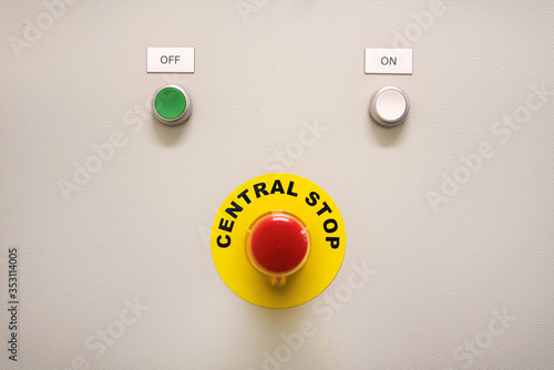 Ensuring safe shutdown of electricity in the form of a button panel.