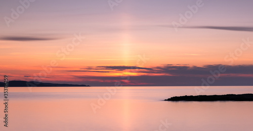Sunset over the sea, on the island of Corsica © LaSu