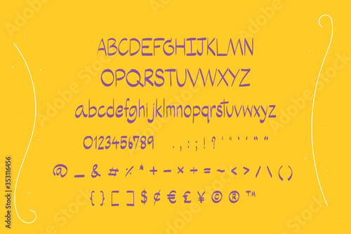This set is alphabets A-Z, numeral and punctuation that you can use on your logos, social media, print etc.