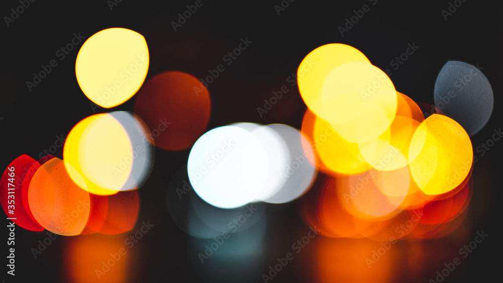 City lights blur bokeh City lights blur bokeh