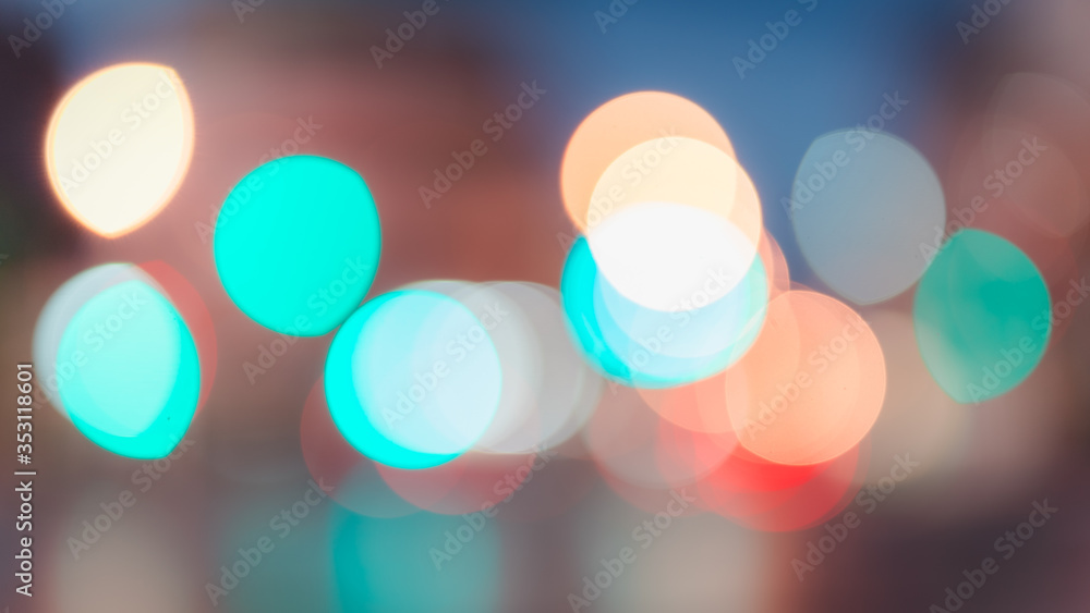 Abstract bokeh lights defocused on black background Abstract bokeh lights defocused on black background