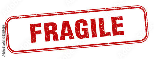 fragile stamp. fragile square grunge sign. label