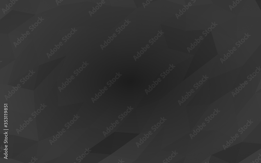 Black abstract background. Lowpoly backdrop. Gloomy crumpled paper. 3D illustration Black abstract background. Lowpoly backdrop. Gloomy crumpled paper. 3D illustration