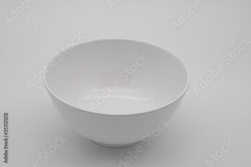 empty white bowl