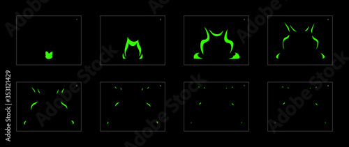liquid explosion animation effect. Explosion Animation effect. Animation Sprite sheet for games, cartoon or animation. vector style animation effect 1065.
