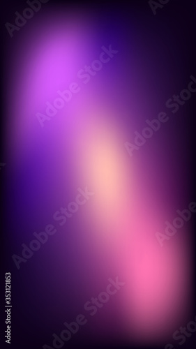 Colourful blurry phone wallpaper for standart smartphone screen format. Size 9:16, vector