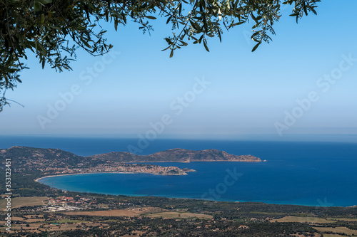 Citadel and bay of Calvi in Corsica