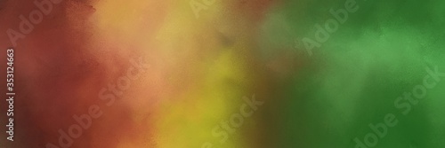 Wallpaper Mural colorful abstract painting background graphic with dark olive green, peru and moderate green colors. can be used as background graphic element Torontodigital.ca