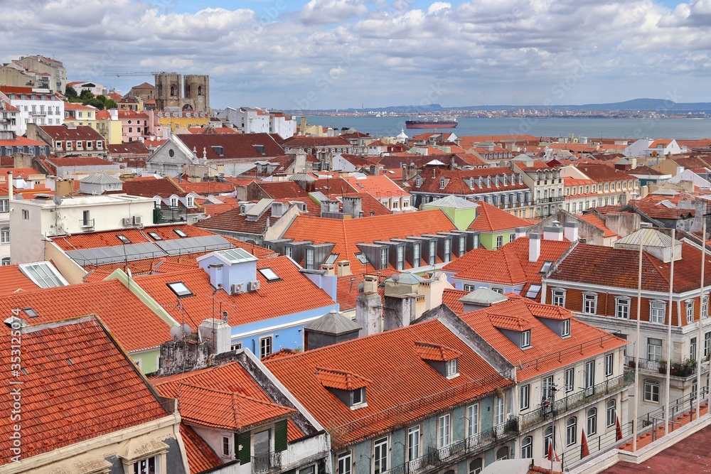 Cityscape of Lisbon, Portugal