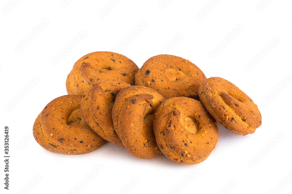 A confection isolated on a white background. Sweet cakes, cookies, muffins, shortbread cookies A confection isolated on a white background. Sweet cakes, cookies, muffins, shortbread cookies