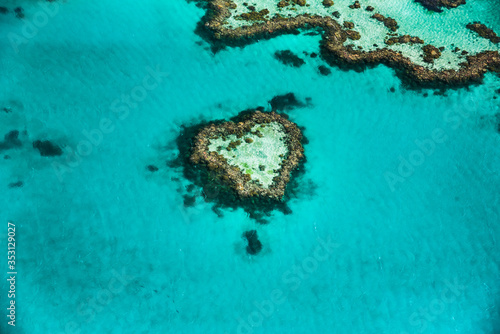 Fototapeta Naklejka Na Ścianę i Meble -  Heart reef at Great Barrier Reef, Queensland