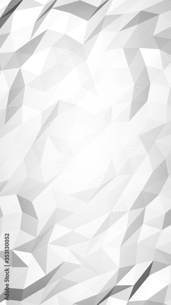White abstract background. Lowpoly backdrop. Crumpled paper. 3D illustration White abstract background. Lowpoly backdrop. Crumpled paper. 3D illustration
