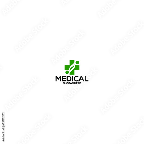 Cross Health care Logo Template Illustration Design premium 