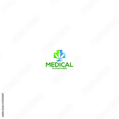 Health canabis Logo Template  