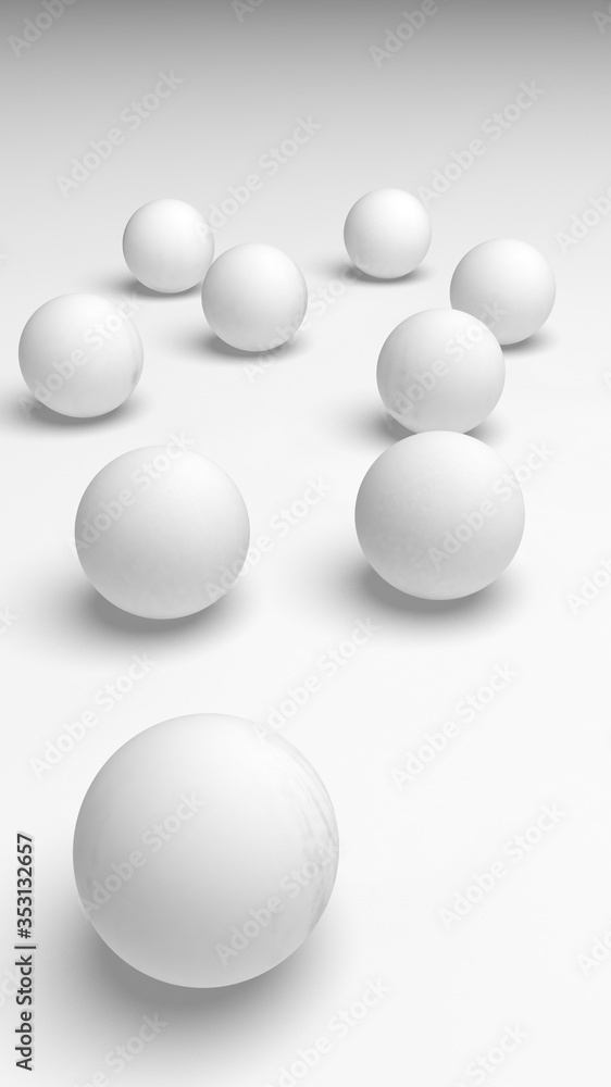 White abstract background. Lowpoly backdrop. Crumpled paper. 3D illustration